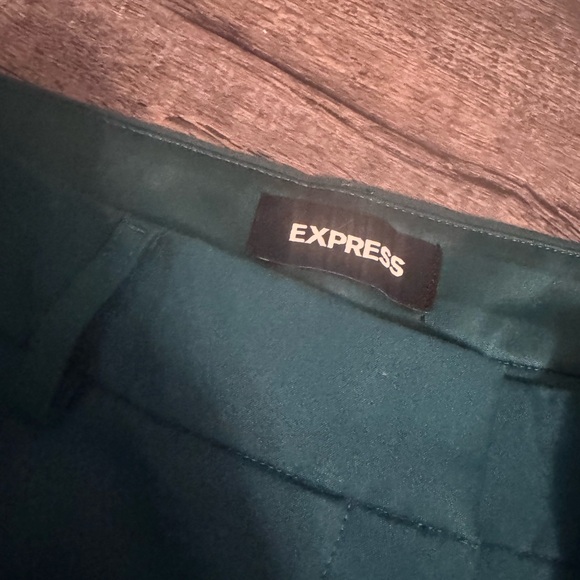 Express Publicist Ankle Mid Rise Teal Women's Dress Pant size 14R - Picture 3 of 5